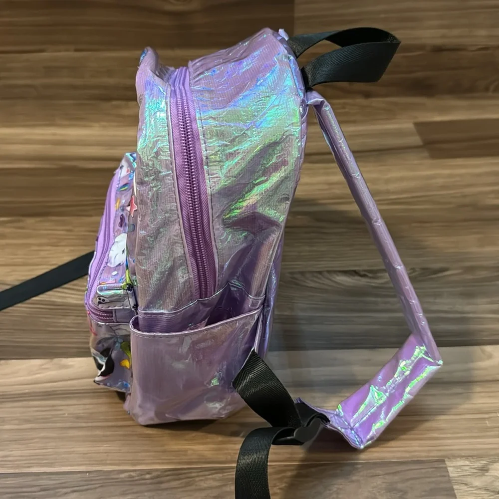 SeaWorld Iridescent Marine Animals Top Zip Mini Backpack